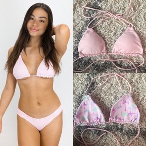 NWOT San Lorenzo Orchid & Palmy Daze Halter Top